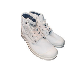 Women's Palladium Pallabase Twill Sneakers White Size 7.5